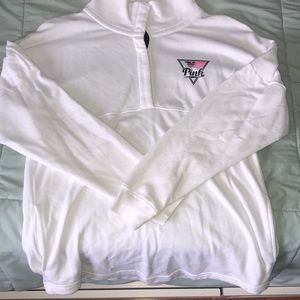 Victoria’s Secret pink quarter button sweater